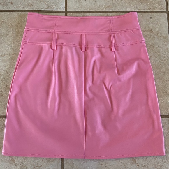 Tiger mist pink pleather skirt - Picture 2 of 3